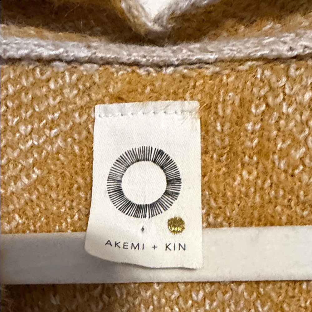 Anthropologie Akemi + Kin Open Front Cardigan with Geometric Design - Picture 2 of 6